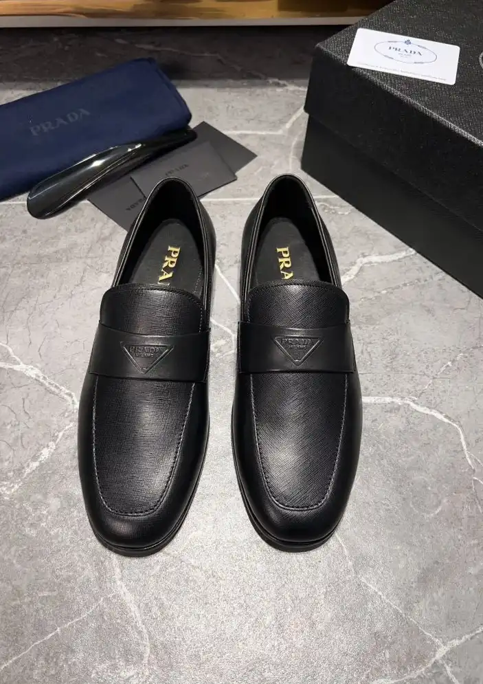 hype Prada Leather Shoes