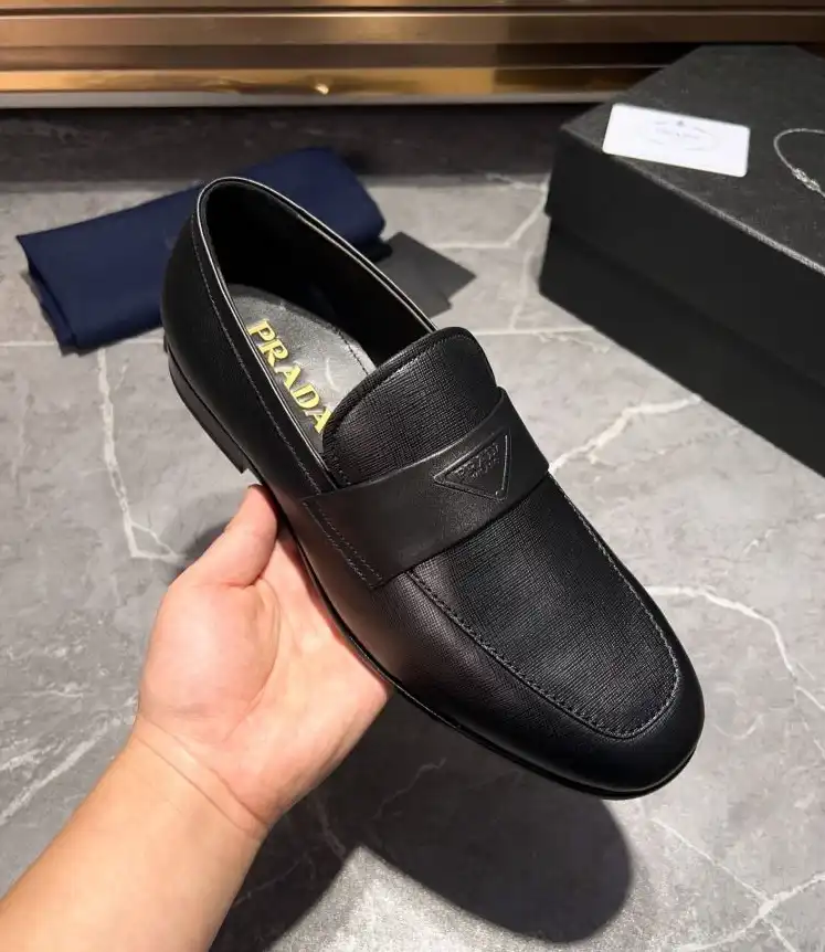 hype Prada Leather Shoes