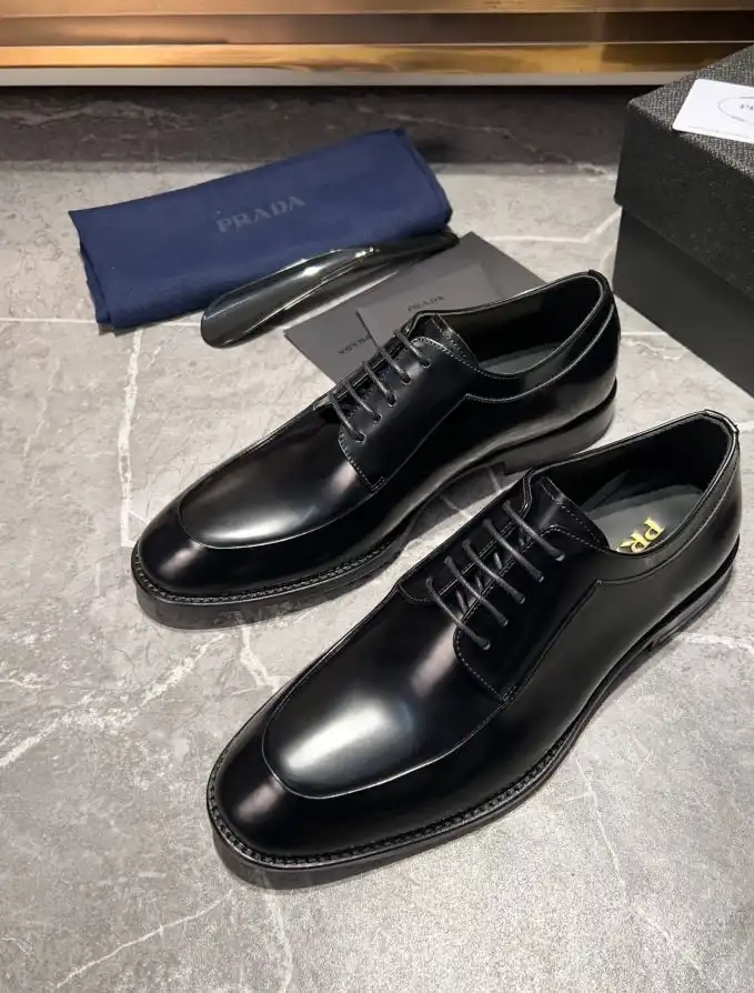 hype Prada Leather Shoes