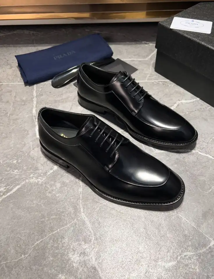 hype Prada Leather Shoes