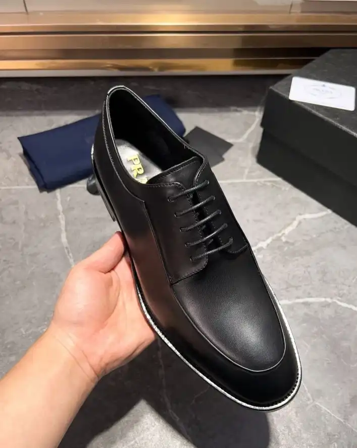 hype Prada Leather Shoes