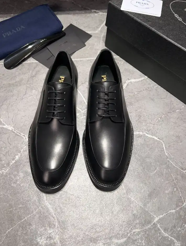 hype Prada Leather Shoes