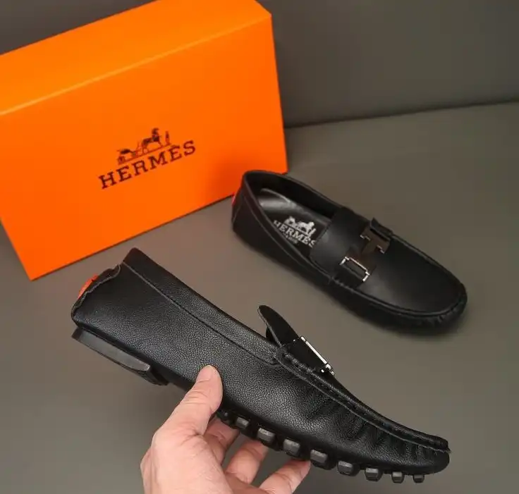 hype Hermes Leather Shoes