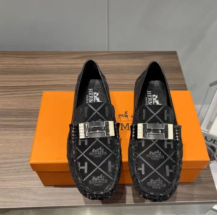 hype Hermes Leather Shoes