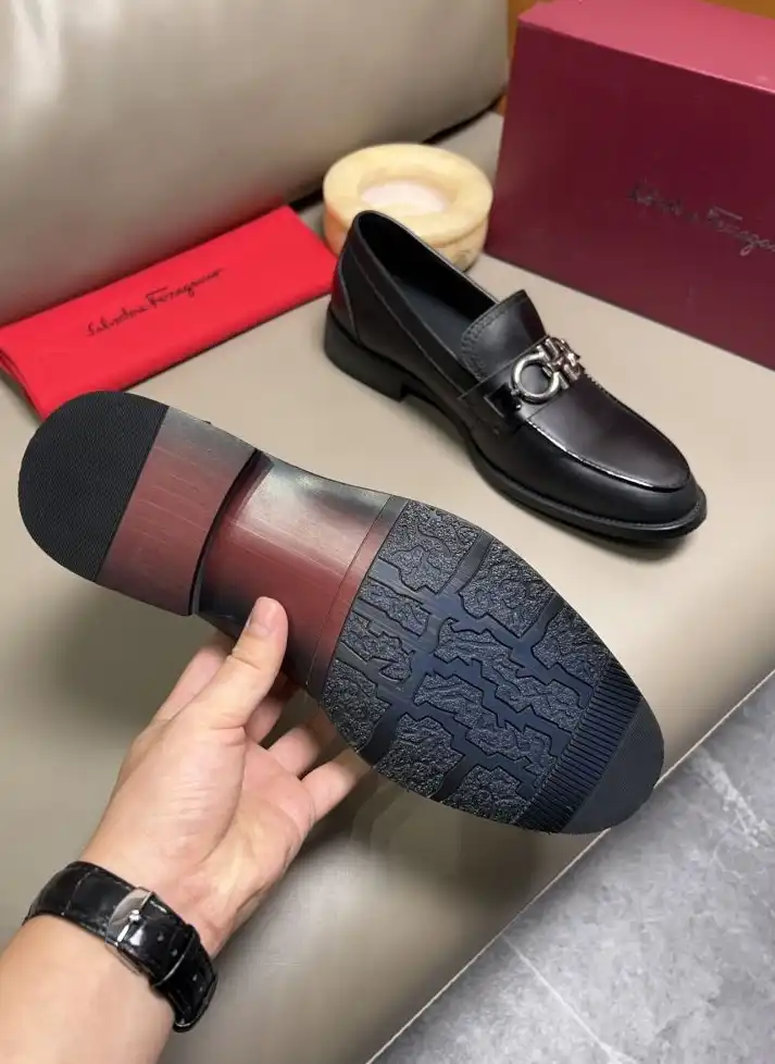 hype Ferragamo Leather Shoes