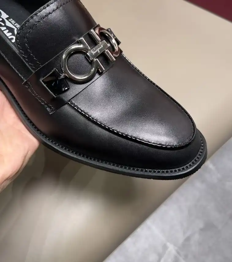 hype Ferragamo Leather Shoes