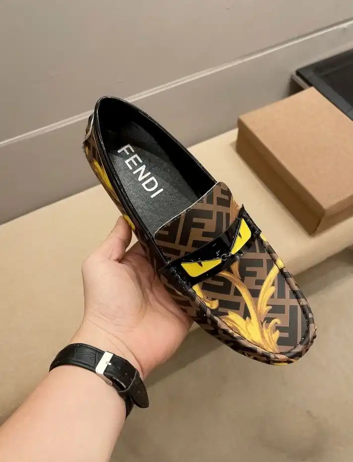 hype Fendi Leather Shoes