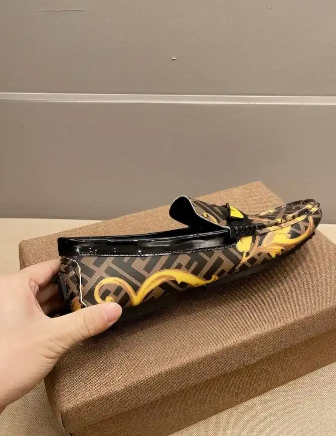 hype Fendi Leather Shoes