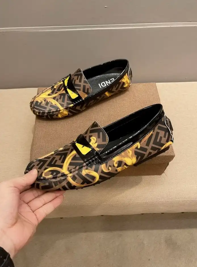 hype Fendi Leather Shoes