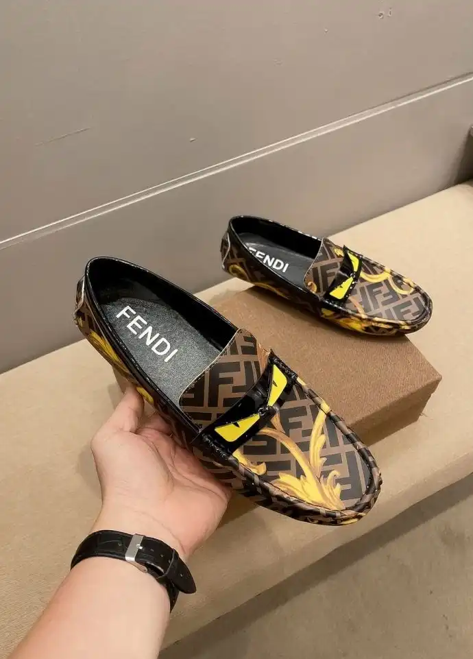 hype Fendi Leather Shoes