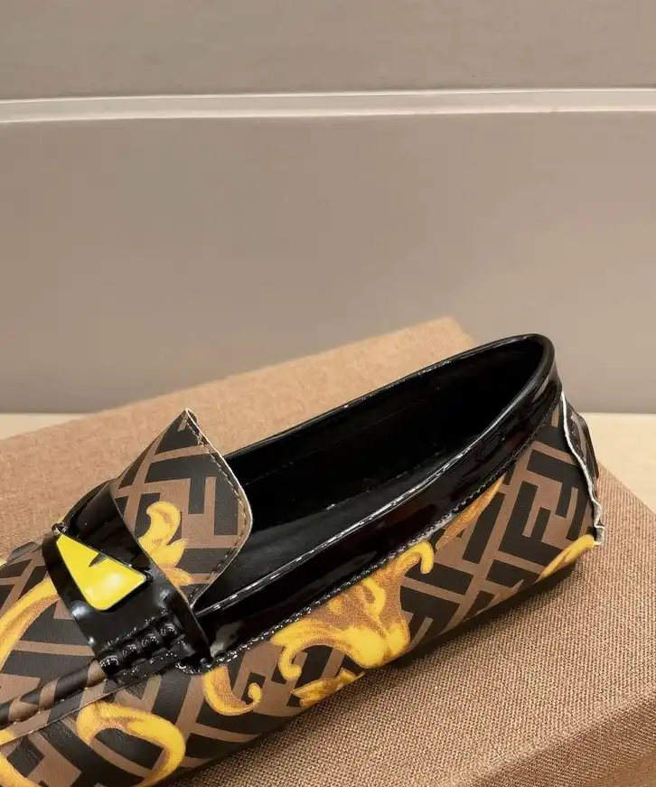 hype Fendi Leather Shoes