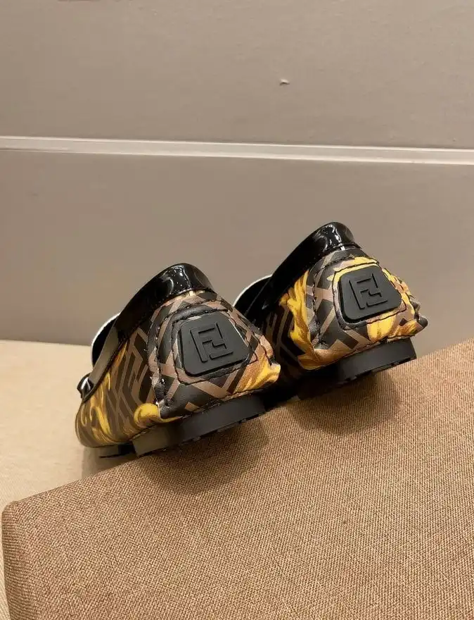 hype Fendi Leather Shoes