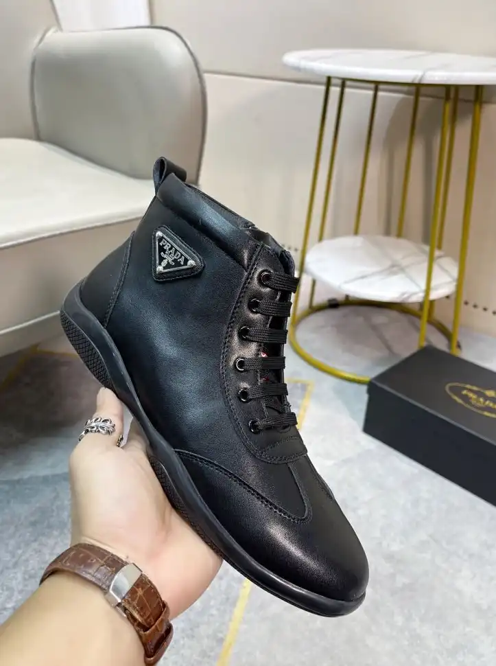 hype Prada Leather Shoes