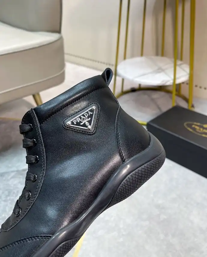 hype Prada Leather Shoes