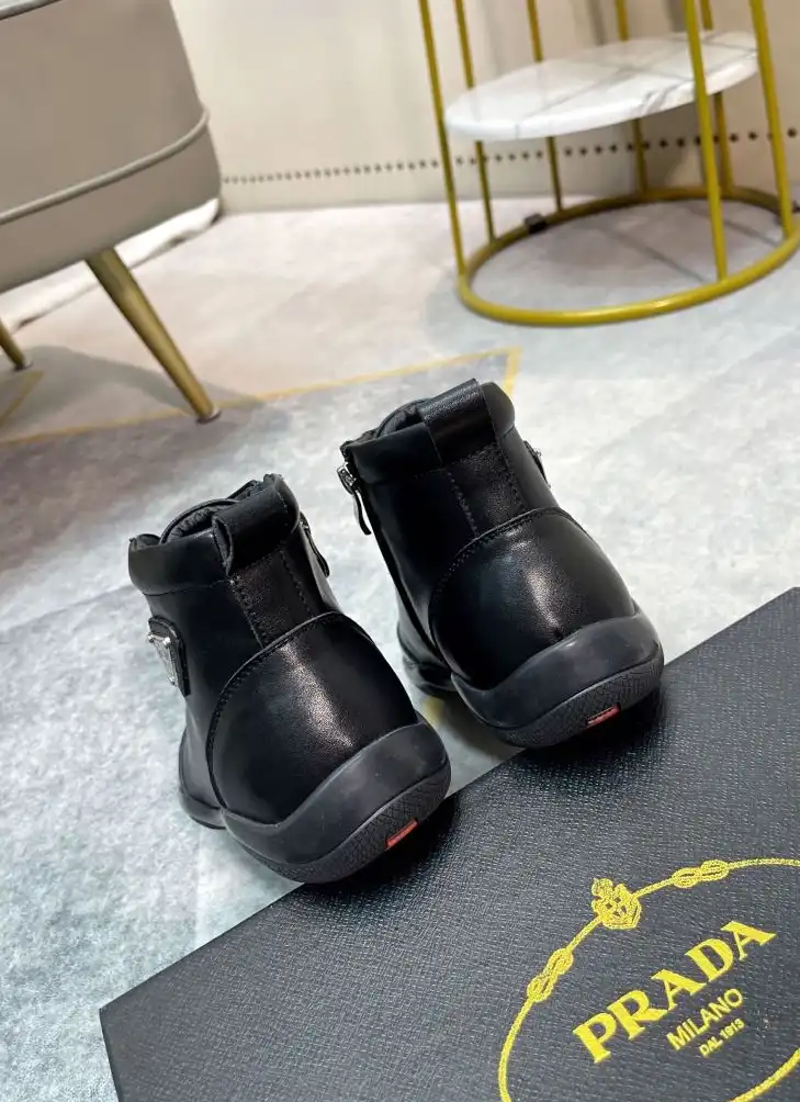 hype Prada Leather Shoes