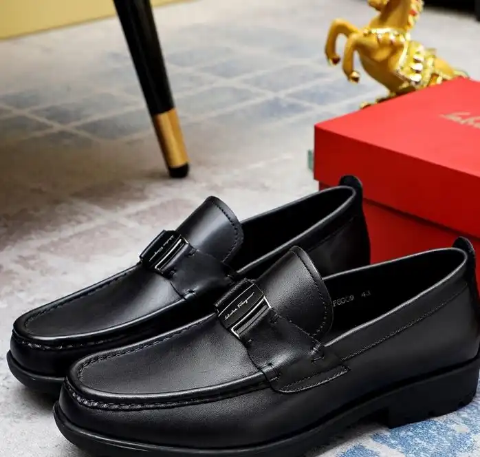 hype Ferragamo Leather Shoes