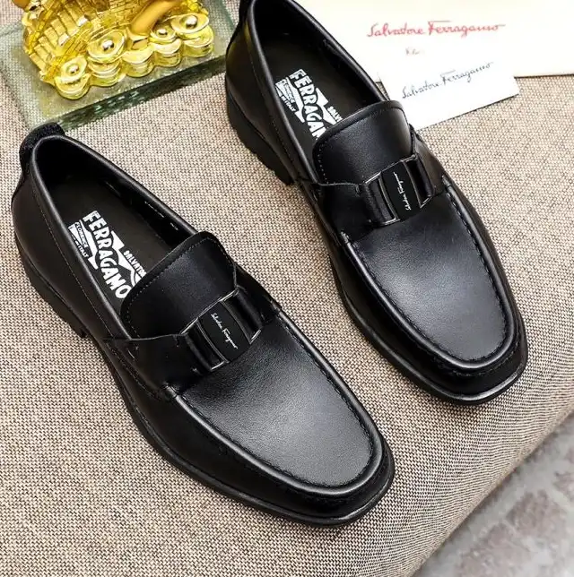 hype Ferragamo Leather Shoes