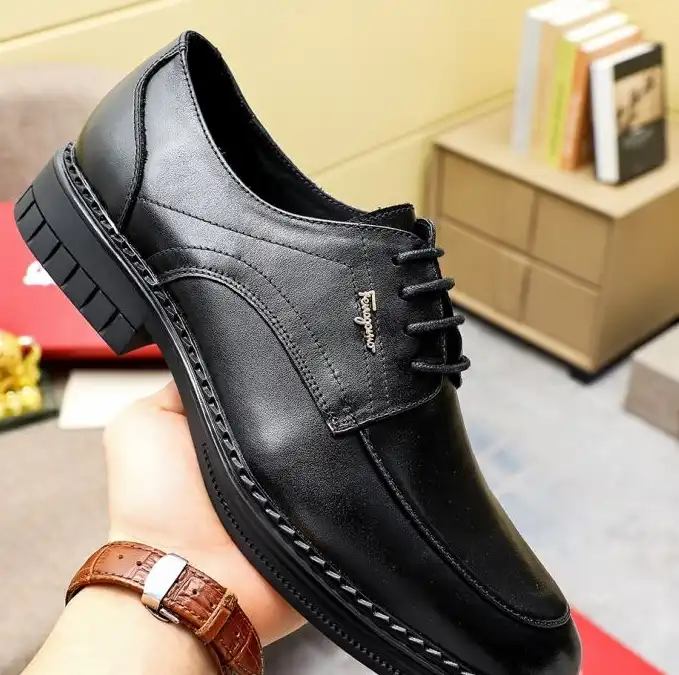 hype Ferragamo Leather Shoes