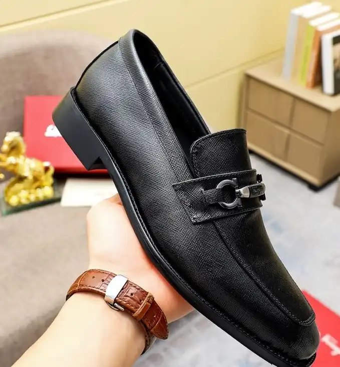 hype Ferragamo Leather Shoes