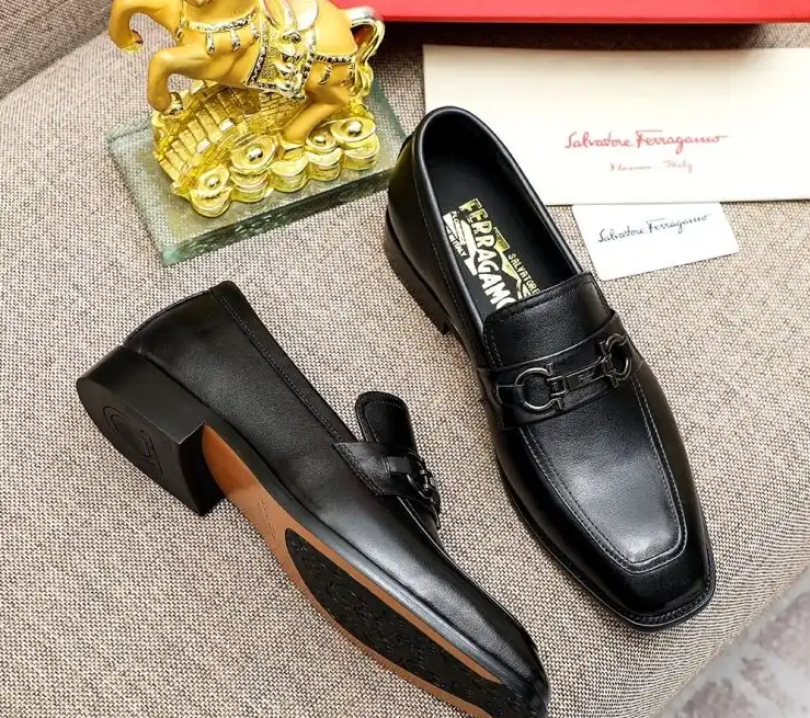 hype Ferragamo Leather Shoes