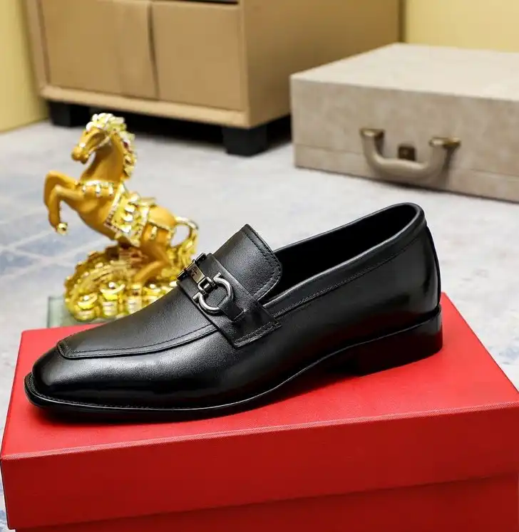 hype Ferragamo Leather Shoes