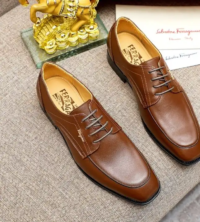 hype Ferragamo Leather Shoes