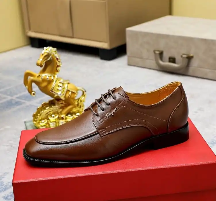 hype Ferragamo Leather Shoes