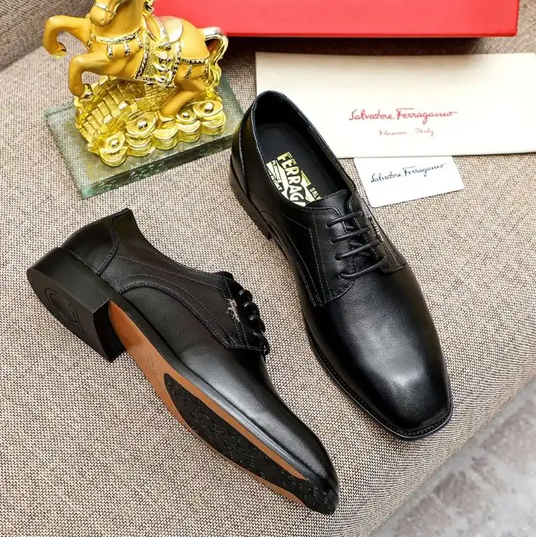 hype Ferragamo Leather Shoes