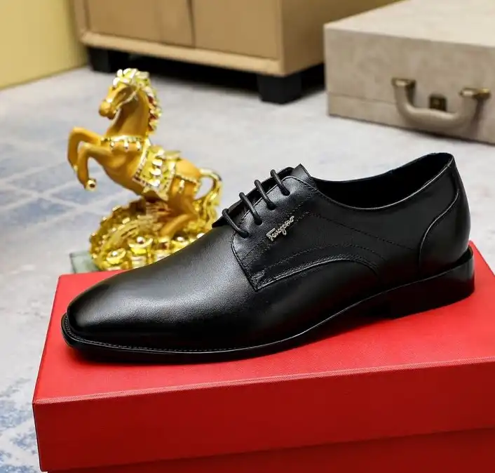 hype Ferragamo Leather Shoes