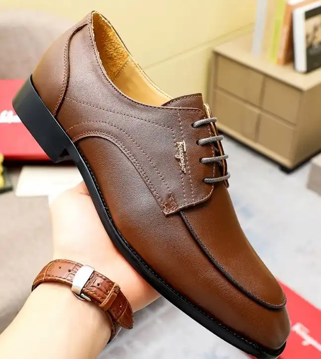 hype Ferragamo Leather Shoes