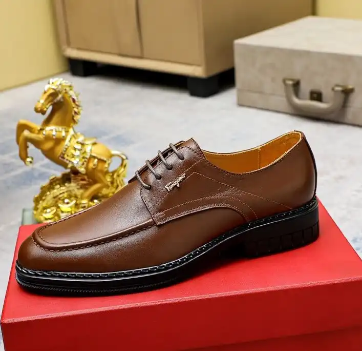 hype Ferragamo Leather Shoes