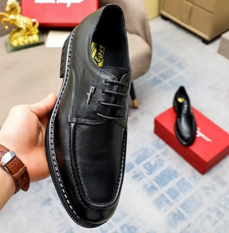 hype Ferragamo Leather Shoes