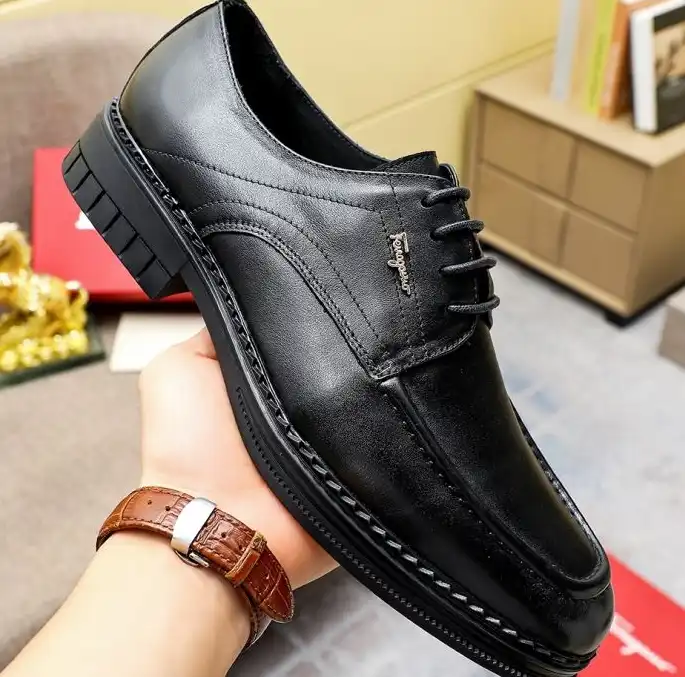 hype Ferragamo Leather Shoes