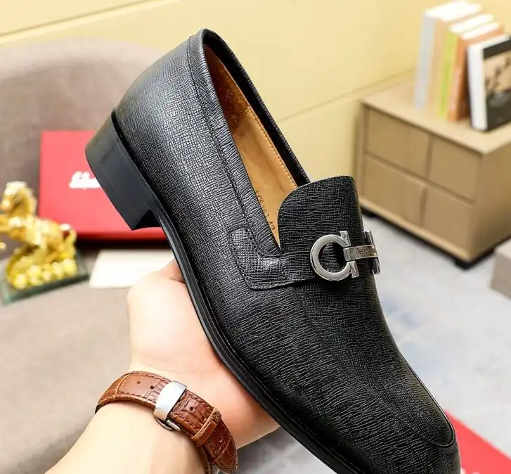 hype Ferragamo Leather Shoes