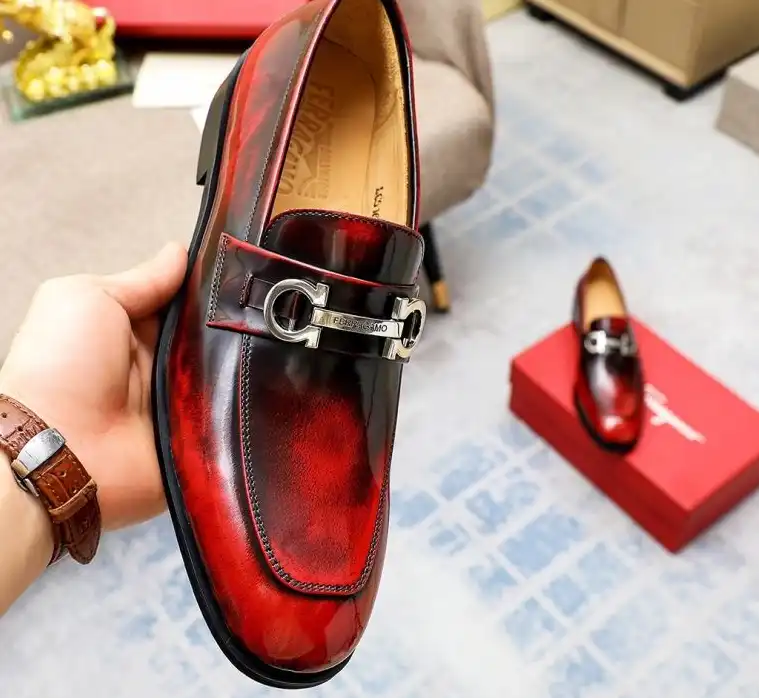 hype Ferragamo Leather Shoes