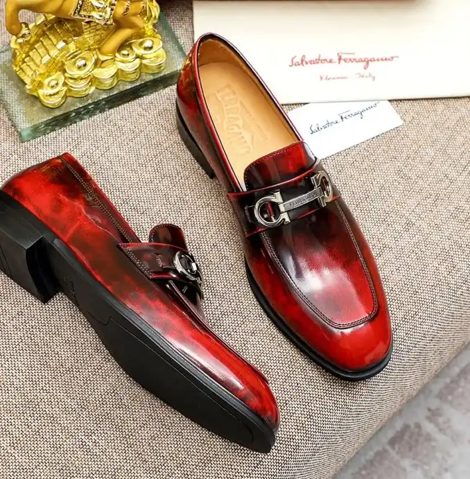 hype Ferragamo Leather Shoes