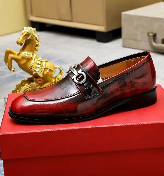 hype Ferragamo Leather Shoes