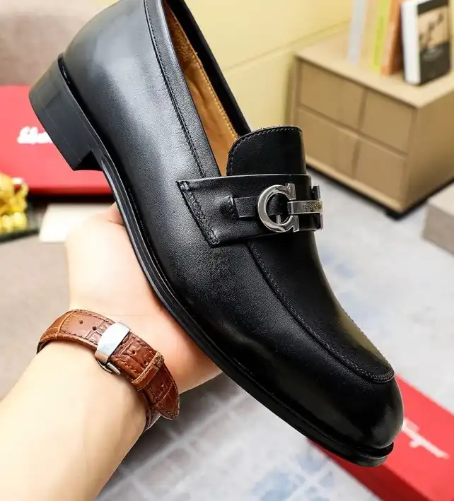 hype Ferragamo Leather Shoes