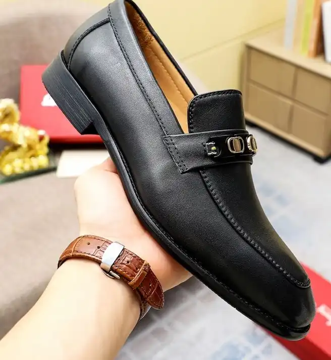 hype Ferragamo Leather Shoes