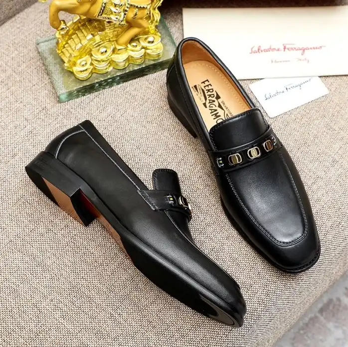 hype Ferragamo Leather Shoes