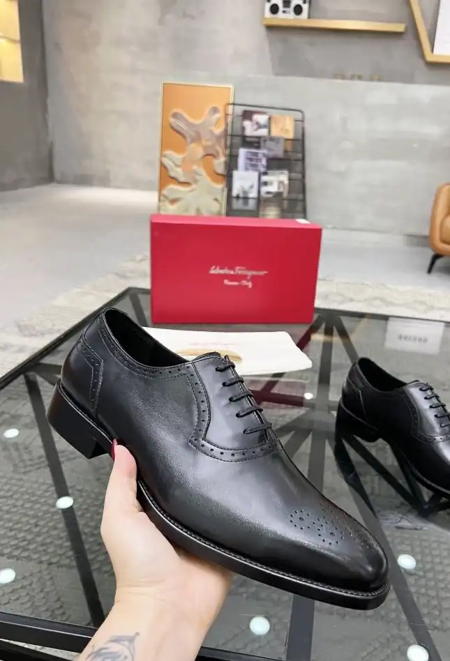 hype Ferragamo Leather Shoes