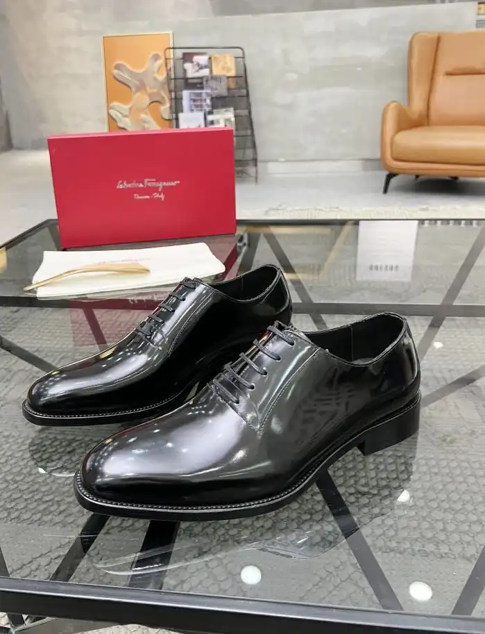 hype Ferragamo Leather Shoes