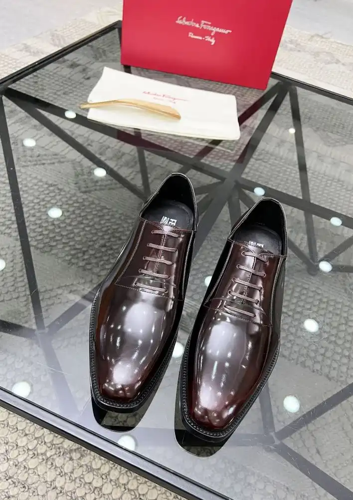 hype Ferragamo Leather Shoes