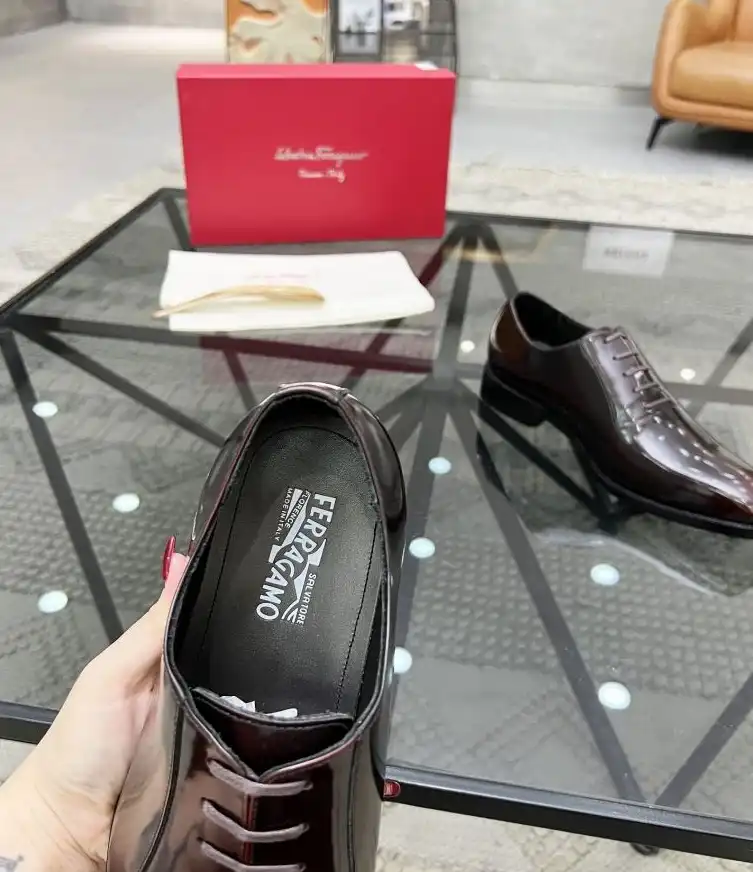 hype Ferragamo Leather Shoes