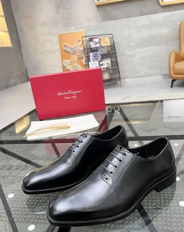 hype Ferragamo Leather Shoes