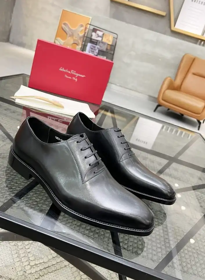 hype Ferragamo Leather Shoes