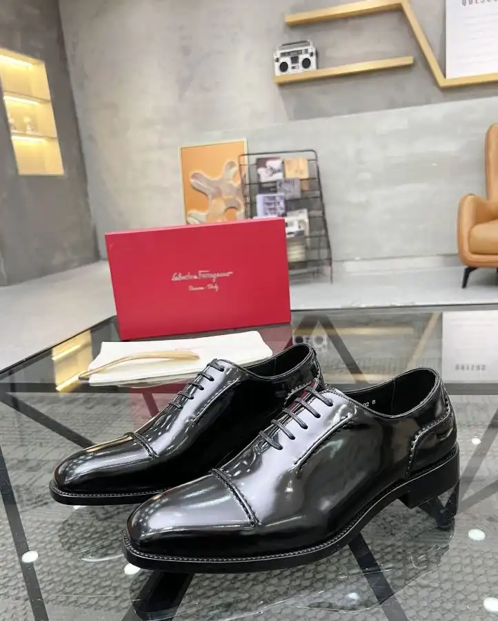 hype Ferragamo Leather Shoes