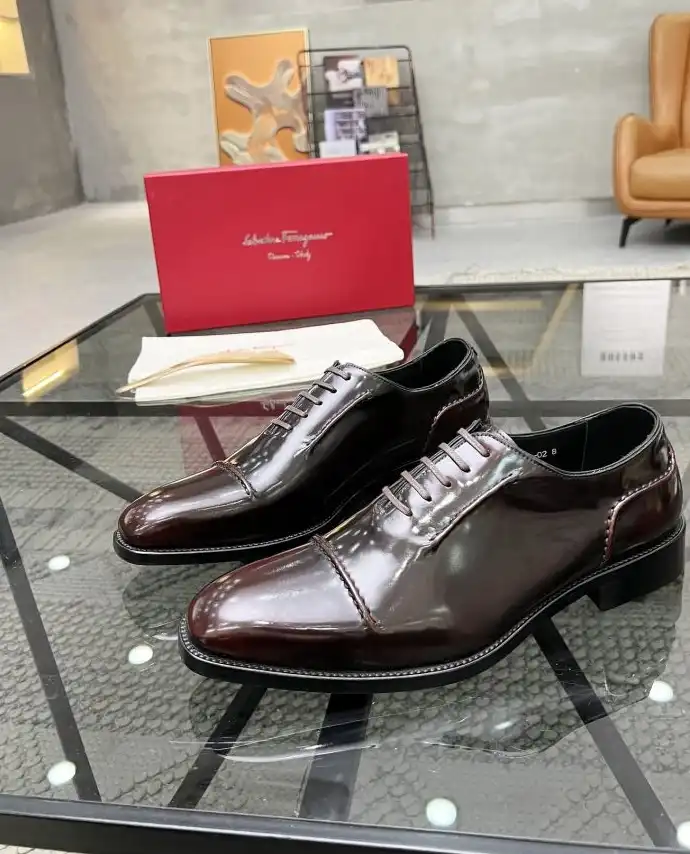 hype Ferragamo Leather Shoes