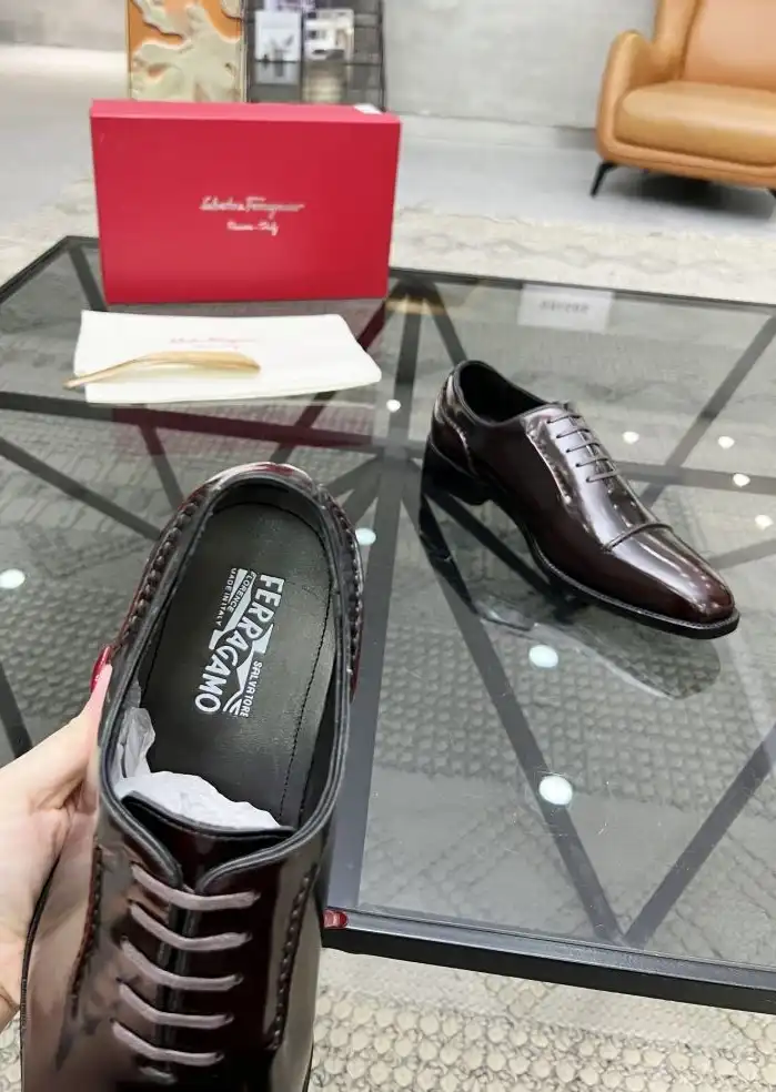 hype Ferragamo Leather Shoes