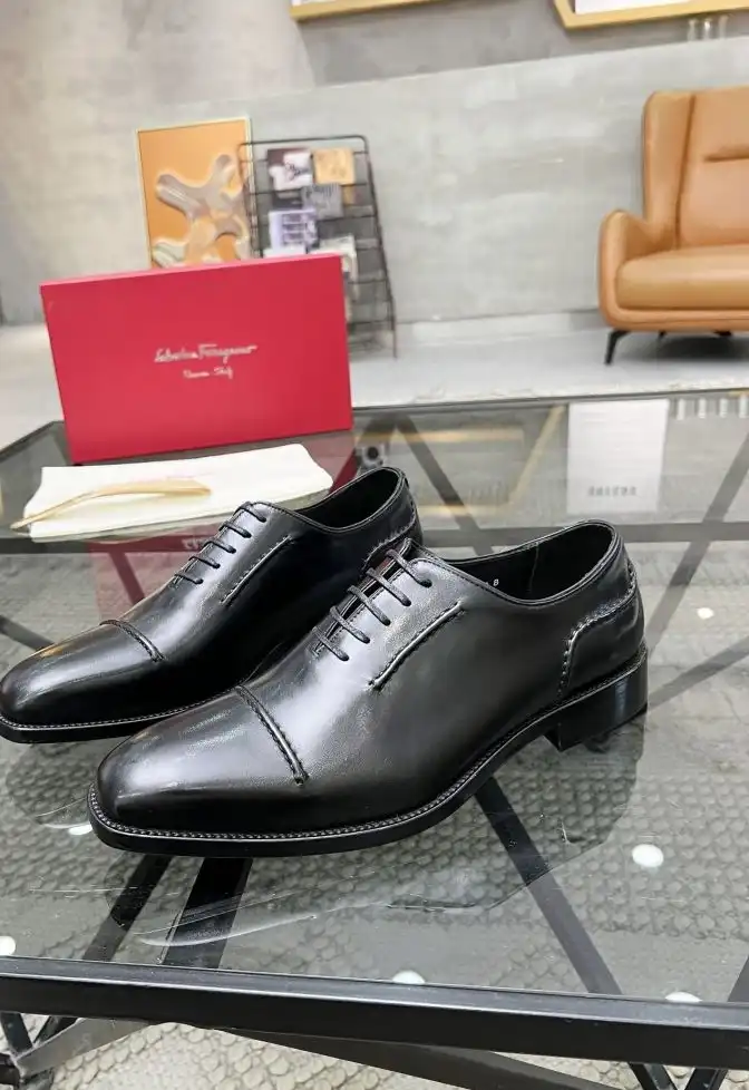 hype Ferragamo Leather Shoes